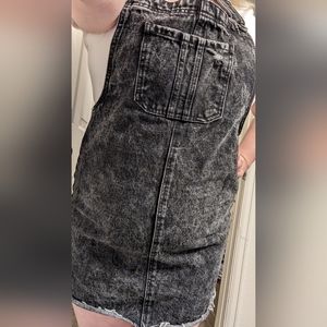 Wild Fable Black distressed dress overalls